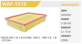 HAVA FİLTRESİ FORD FOCUS C-MAX 1.6Tİ-VCT 1.8 16V 2.0 (03-07)  FOCSU CABRIOLET 1.6 16V 2.0 16V 06> FOCUS II  1.4-1.6-1.8-2.0 16V 04>