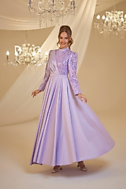 Burak Baran Fashıon Payet Abiye Lila