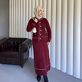 Angora takım/bordo
