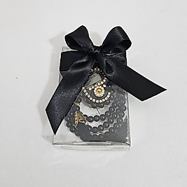 Siyah Tesbih Ve Taşlı Zikirmatik