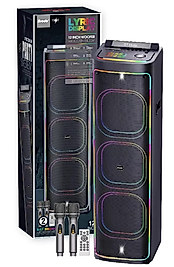 Bts-2271 Karaoke taşınabilir hoparlör Rgb işık dört 8 inç Subwoofer parti hoparlör Bt Usb Tf Aux Mp3 Partybox kablosuz mikrofonlar