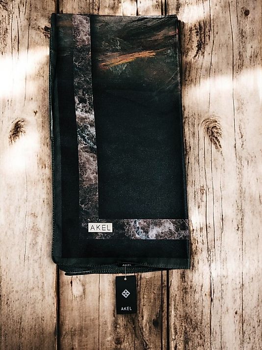 Akel Digital Kristal Eşarp  Pastel  Desen