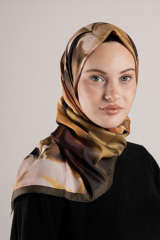 DESENLİ FRANSIZ İPEĞİ EŞARP DESEN-1