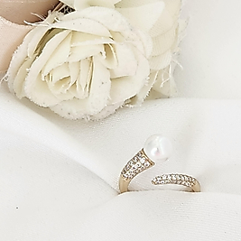 14 k pearl Xuping Yüzük Ayarlanabilir Ölçü