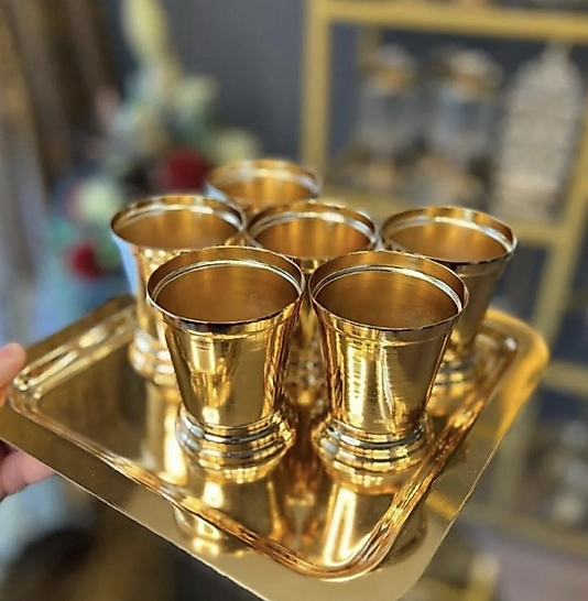Altılı (6) Gold Gül Kovası