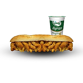 Tam Ekmek Arası Çıtır Tavuk & Patates + Ayran Menü