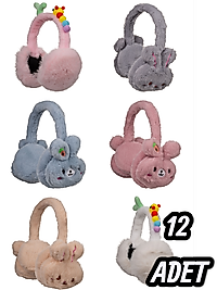 Unisex  Kitti Çocuk Kulaklık 12 Adet