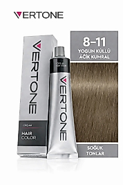 VERTONE SAÇ BOYASI 60 ML. (8-11 YOĞUN KÜLLÜ AÇIK KUMRAL)