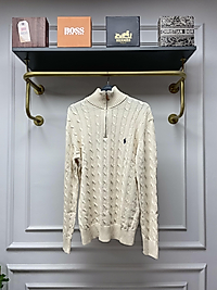 Ralph Lauren Yarım Fermuarlı Triko - Bej