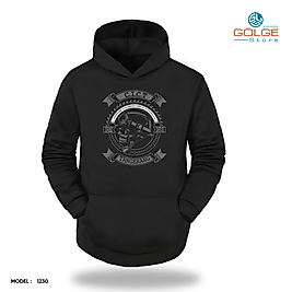 Motorcu Model Slimfit Kapüşönlu Hoodie Erkek kadın Sweatshirt