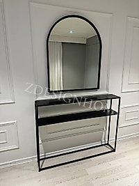 80X100 Cm Ayna + 90X25x100 Cm Dresuar Takım Z08 Zdesignhome