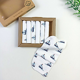 Yelken Organic Bebek Mendili / 7'li Set / 24 x 24 cm