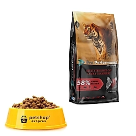 Pro Performance Kuzu Etli, Somonlu & Kızılcıklı Açık Kısırlaştırılmış Kedi Maması 1000 g.