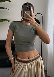 Crop tişört