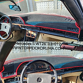 Mercedes W126 / C126 1979-1991 Konsol Torpido 3D Koruma
