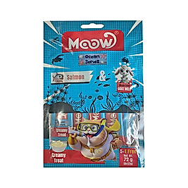 Moow Somonlu ve Keçi Sütlü Krema Kedi Ödülü (6 x 12 g;)