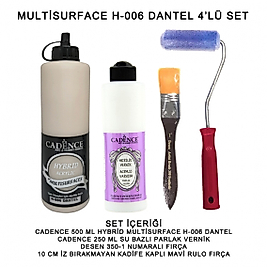 500ML H:06 DANTEL HYBRİD + 250ML PARLAK VERNİK 4'LÜ SET