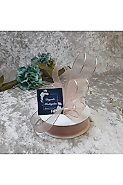 2,5 Cm Şifon Pudra Kurdale 20 Mt. Teker Kurdele