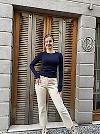 Krem zara pantolon