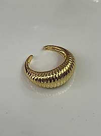 Gold çelik bombe yüzük