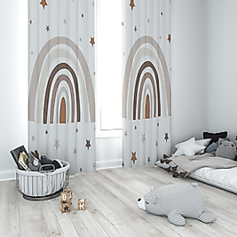 Minibabyrooms Gökkuşağı 2 Temalı Fon Perde