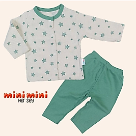 Yıldız Desen Çıtçıtlı Pijama