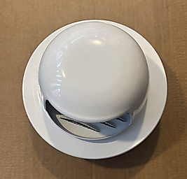 RENUZU Q 11,5 Kep Panjur Doğalgaz Cam Panjuru Dış Cephe Mutfak Aspiratör Menfezi Rüzgar Önleyici Terekli