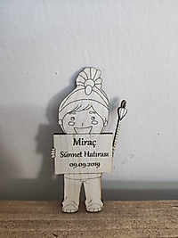 Ahşap Asalı Bebek Magneti, Mevlit, Sünnet, Yenidoğan Hediyelik