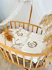 Yenidoğan Set - Bebeğinizin İsmi ve Başak Nakış