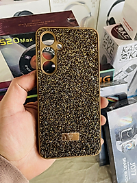 Samsung Galaxy S24 Fe Taşlı Telefon Kılıfı Gold