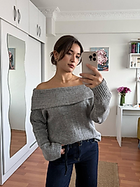 Madonna kazak - GRİ