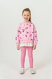 Çiçekli taytlı şardonlu takım