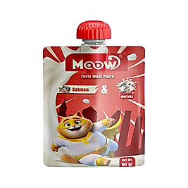 Moow Taze Somonlu ve Keçi Sütlü Kedi Et Ezmesi 90 g