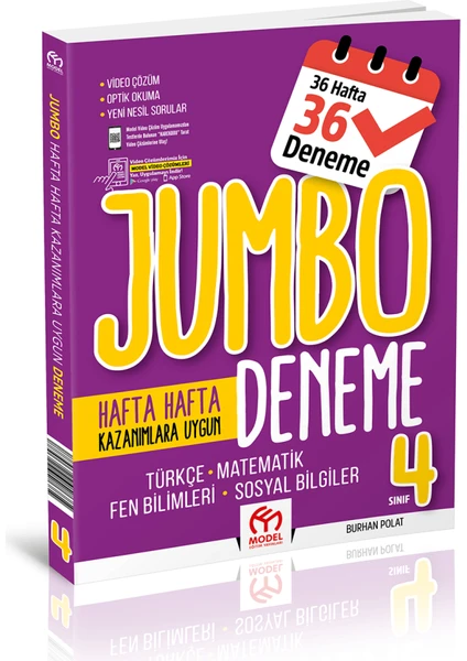 Model Eğitim Yayıncılık 4. Sınıf Tüm Dersler Jumbo