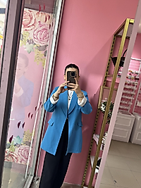 Mavi Blazer Ceket