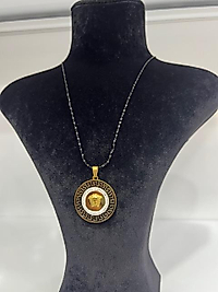 Uzun versace çelik kolye