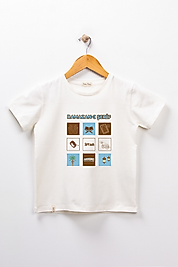 Yetişkin Kısa Kollu Bisiklet Yaka "Ramazan-ı Şerif" Baskılı Tişört Mevsimlik Pamuklu