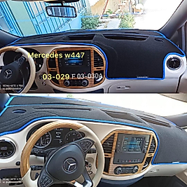 Mercedes Vito W447 2014-2021 Konsol Torpido A3D Koruma Koruyucu Kılıfı