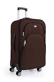 Gedox 3'lü Valiz Seti 4 Teker Kumaş Valiz Kahve 1081