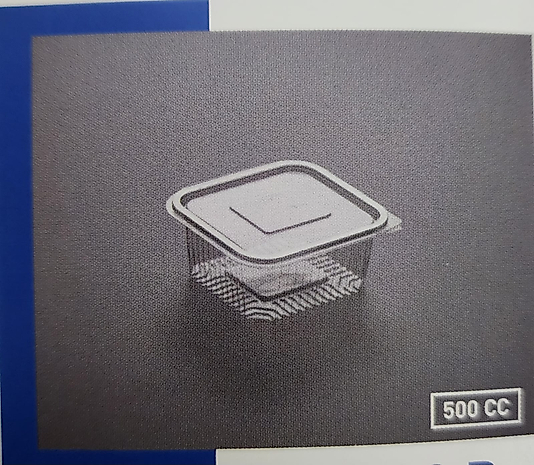 Plastik Kapaklı Ambalaj 500 CC