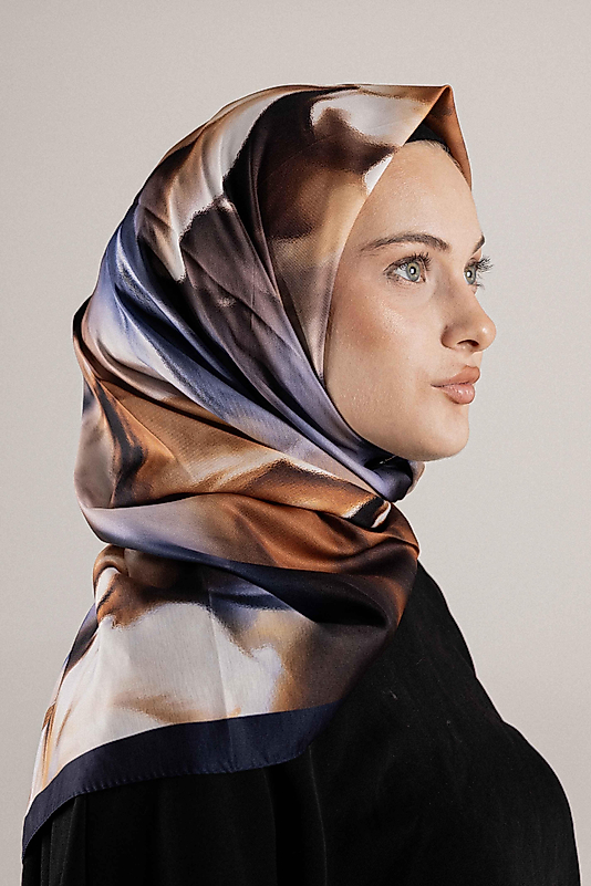 DESENLİ FRANSIZ İPEĞİ EŞARP DESEN-1