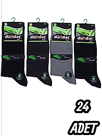 Erkek Dündar Bambu Çorap 24 Adet