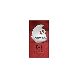 B-1 Seramik Kuğu Biblo 11cm