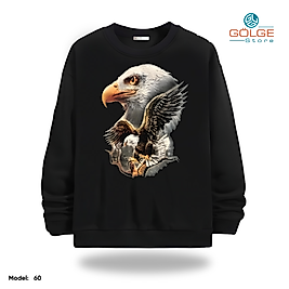 Motorcu Model Bisiklet Yaka Erkek kadın Slimfit Sweatshirt