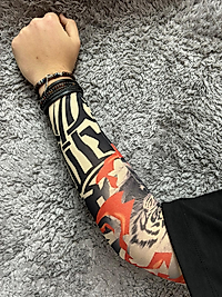 Giyilebilir Desenli Kol Dövmesi 3D Baskılı Tattoo
