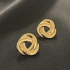 Tasarım Gold Çelik Küpe