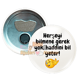 Komik ve Eğlenceli Rozetler Metal Resimli İğneli Buton Rozet Magnet Anahtarlık Açacak Çanta Rozetleri M6