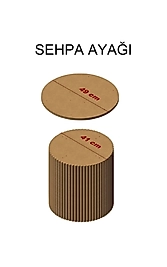 SEHPA AYAĞI BOHEM TARZI BOYANABİLİR HAM MDF ( sadece ayak )