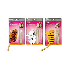 Eastland Kedi Otlu Peluş Fare Kedi Oyuncağı (10 cm)
