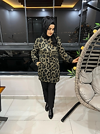 leopar detaylı çok amaçlı giy çık